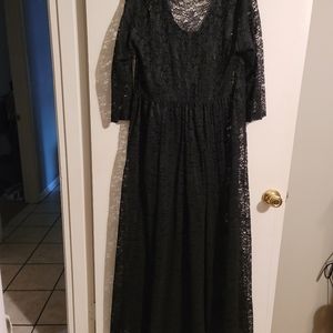 Black lace dress